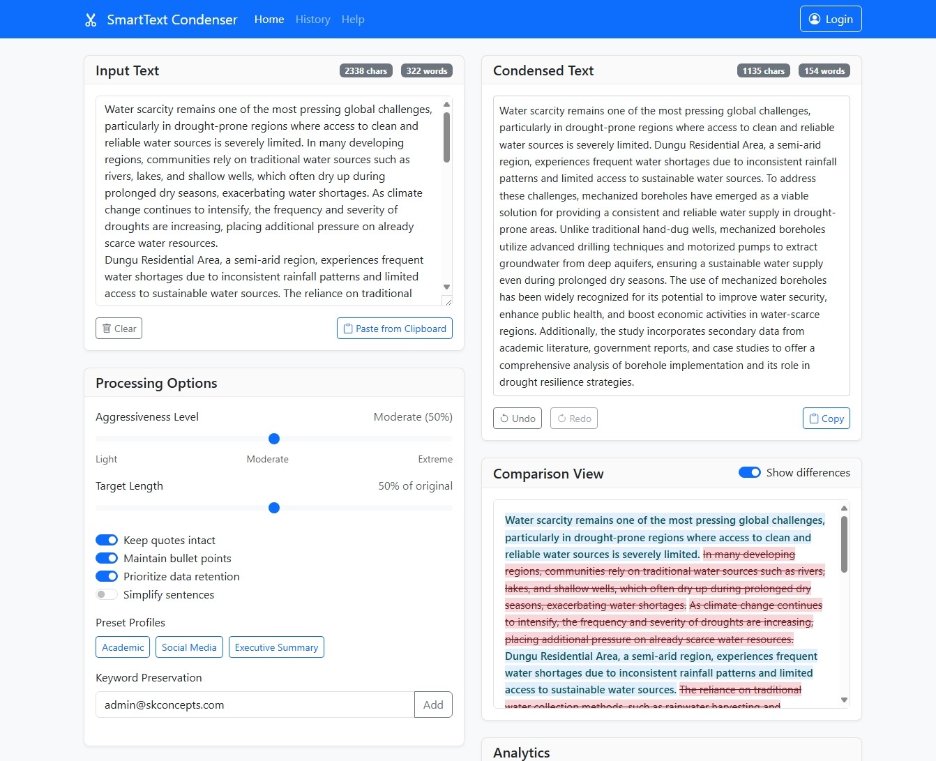 SmartText Condenser