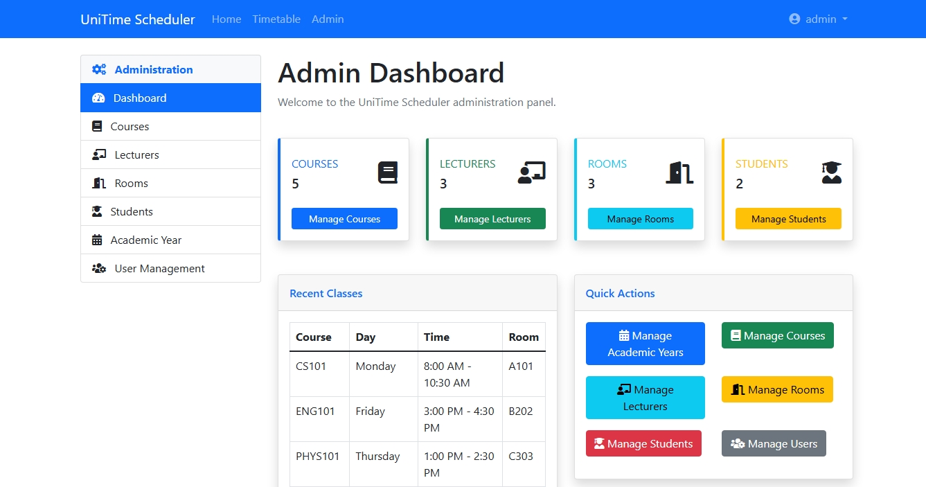 UniTime Scheduler